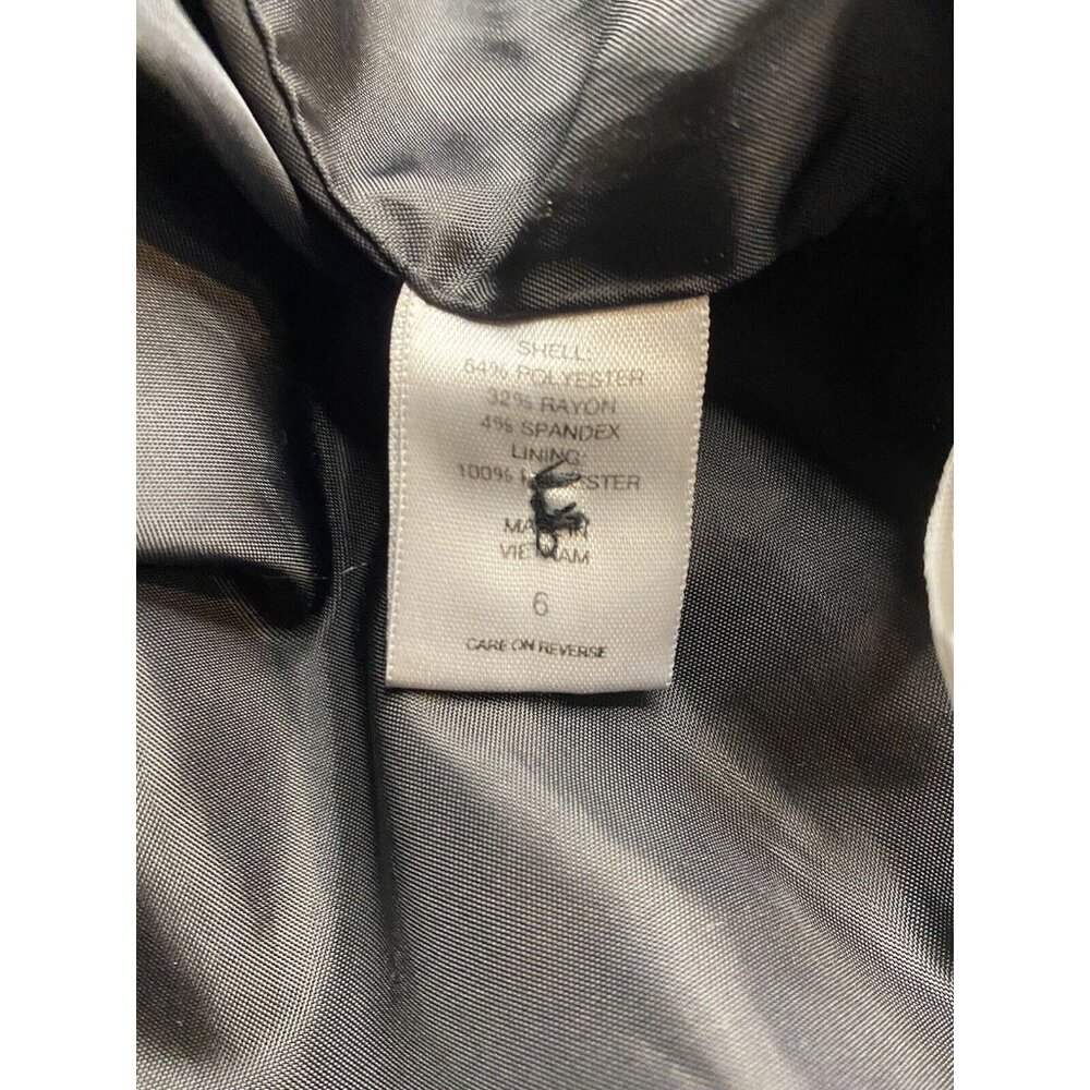 7th Avenue Suiting collection NY & Co Size 6 Sleeveless Black Vest - Picture 5 of 10